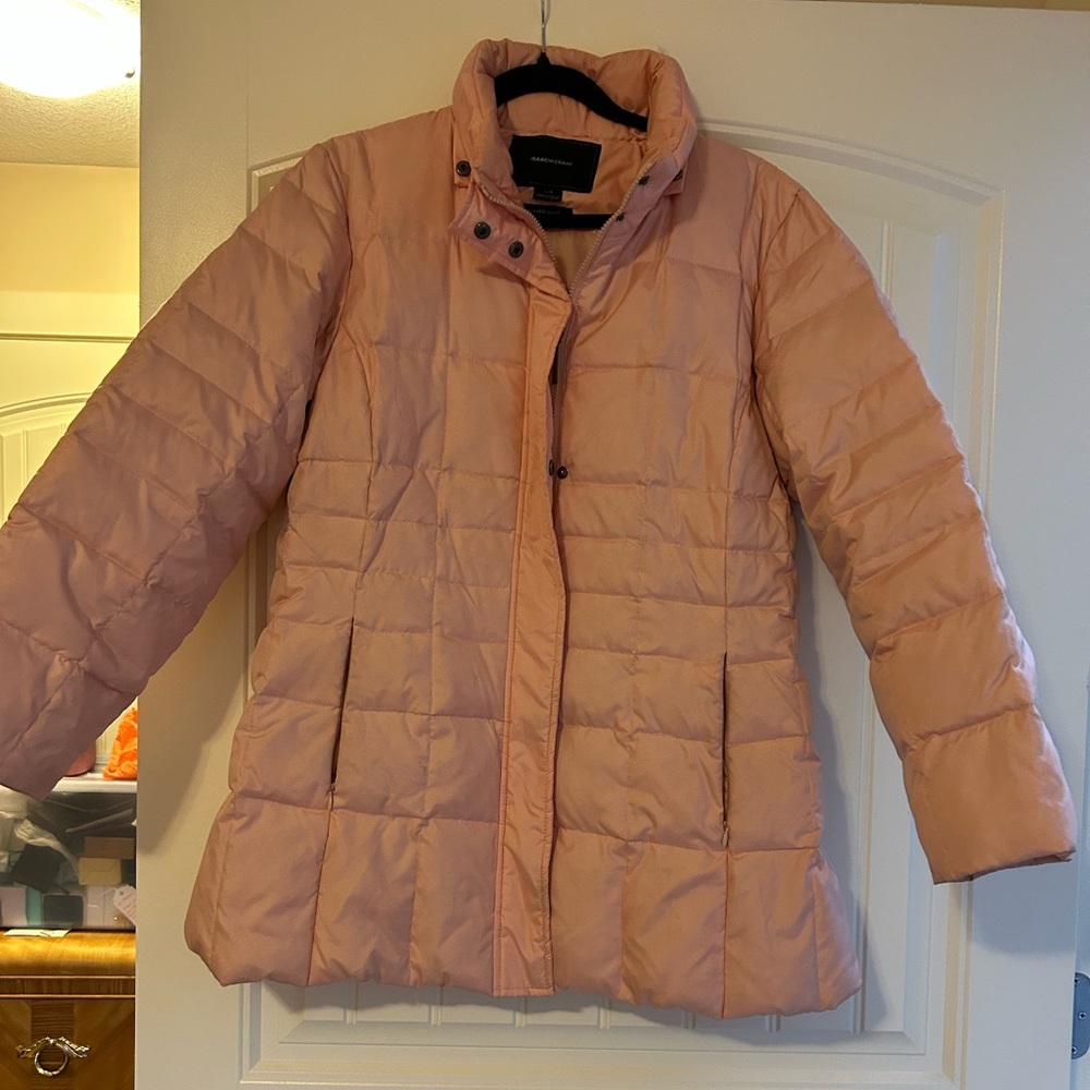 Isaac Mizrahi Peach Puffer Jacket
